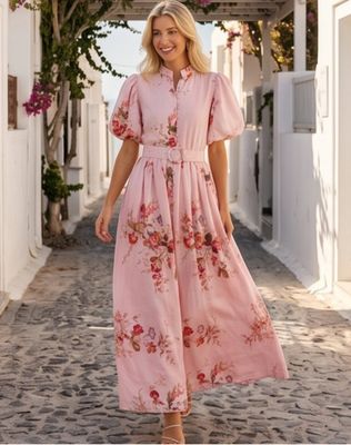 Renee Lecoco dress i rosa.