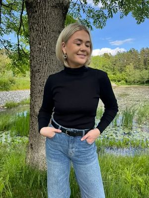 Annabell ribgenser sort 