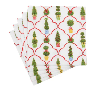 Petit Jardin De Noel Luncheon Napkins - includes 20 Luncheon Napkins