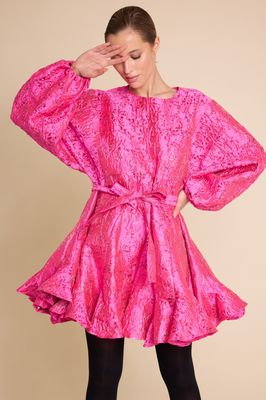 Poppi Metallic Dress ROSA