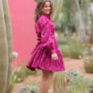 Hovedbilde Doris Short Dress – Fuchsia